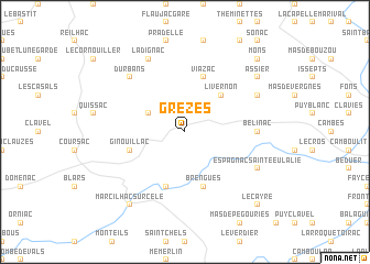 map of Grèzes