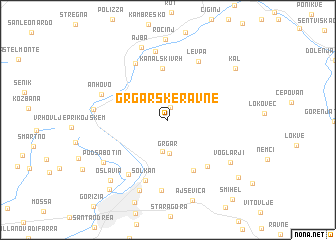 map of Grgarske Ravne