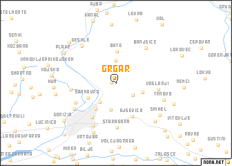 map of Grgar