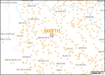 map of Grgetić