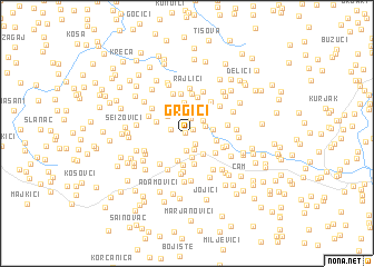 map of Grgići