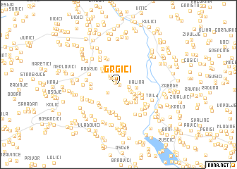 map of Grgići