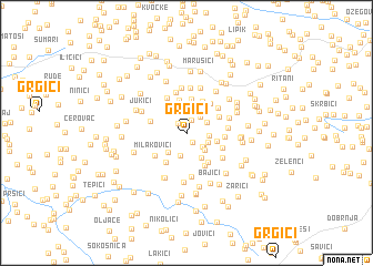 map of Grgići