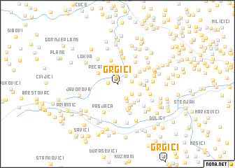 map of Grgići