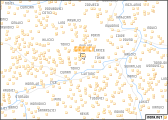 map of Grgići