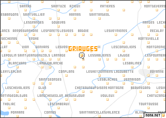 map of Griauges