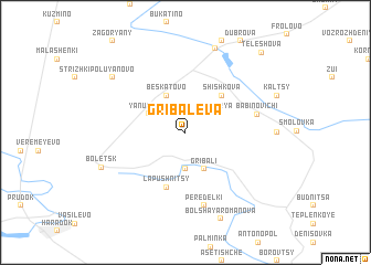 map of Gribaleva