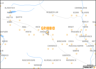 map of Gribbio