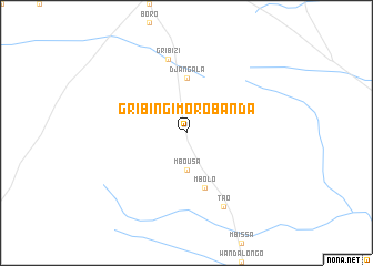 map of Gribingi Morobanda