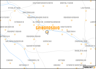 map of Gribonosovo