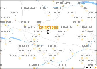 map of Gribstrup