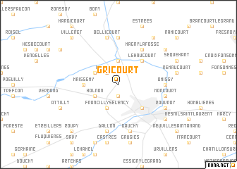 map of Gricourt