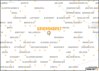 map of Griemshorst
