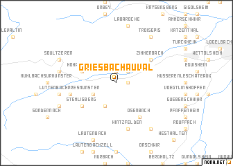 map of Griesbach-au-Val