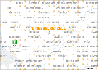 map of Griesbeckerzell