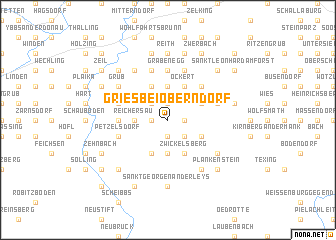 map of Gries bei Oberndorf