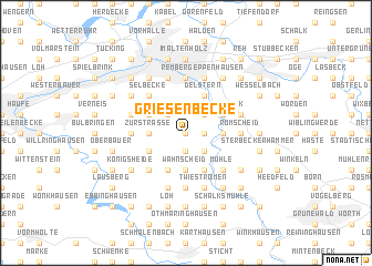 map of Griesenbecke