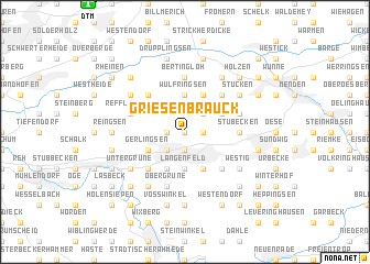 map of Griesenbrauck