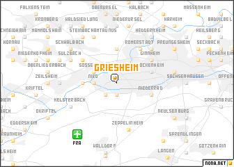 map of Griesheim