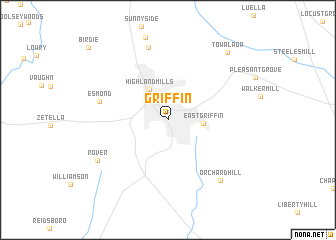 map of Griffin