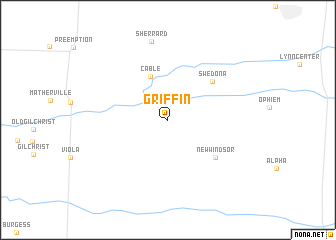 map of Griffin