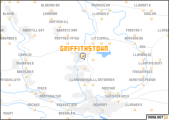 map of Griffithstown