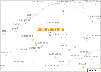 map of Grigbys Store