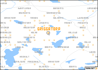 map of Griggatorp