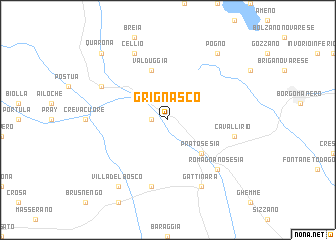 map of Grignasco