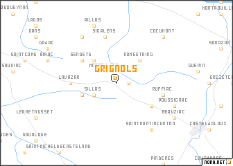 map of Grignols