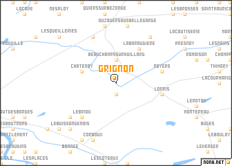 map of Grignon