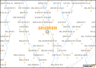 map of Grigoreni