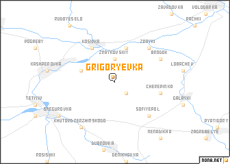 map of Grigorʼyevka