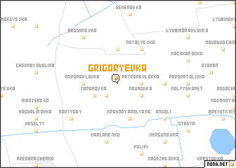 map of Grigorʼyevka