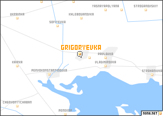 map of Grigorʼyevka