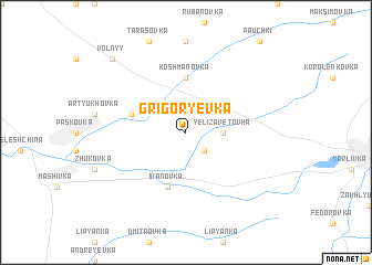map of Grigorʼyevka