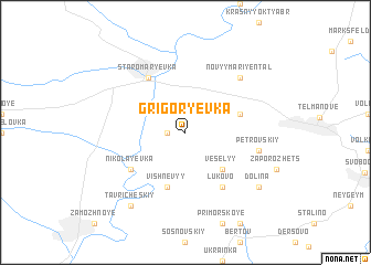 map of Grigorʼyevka