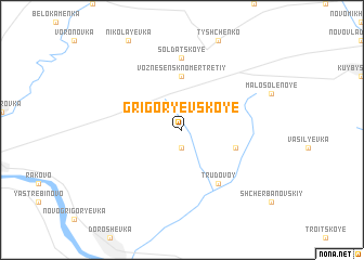 map of Grigorʼyevskoye