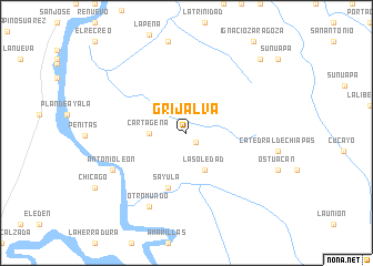 map of Grijalva