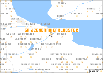 map of Grijzemonnikenklooster