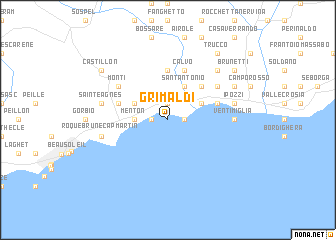 map of Grimaldi