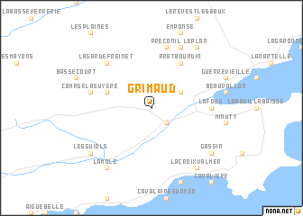 map of Grimaud