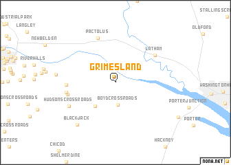 map of Grimesland