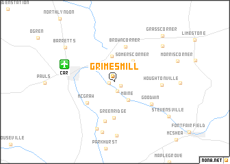 map of Grimes Mill