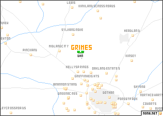 map of Grimes