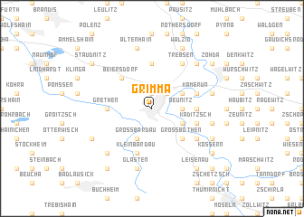 map of Grimma