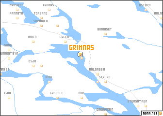 map of Grimnäs