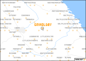 map of Grimoldby