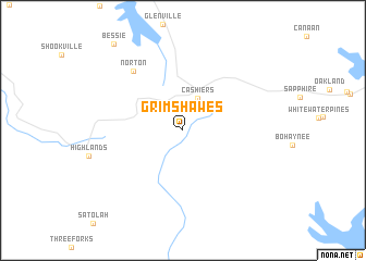 map of Grimshawes