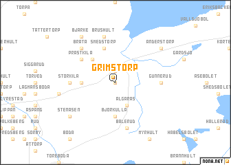 map of Grimstorp